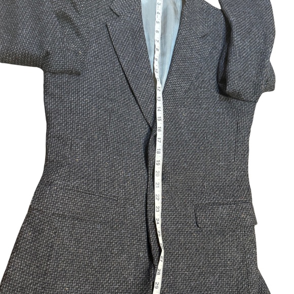 Gentry 100% Wool Blazer 42R | Tailored in USA Gray Tweed - Picture 6 of 11